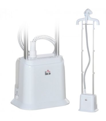 Upright Garment Clothes Steamer, 45s Fast Heat-up, 1.7L Tank White w/