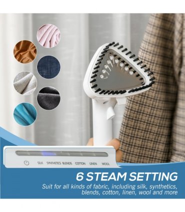 Upright Garment Clothes Steamer, 45s Fast Heat-up, 1.7L Tank White w/