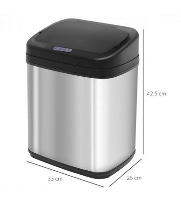 20L Stainless Steel Auto Kitchen Bin Sensor  Bucket in L Size