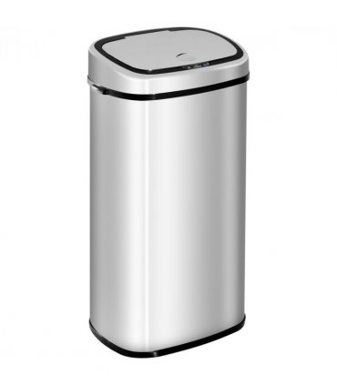 Sensor Bin 68L Stainless Steel Automatic Silver Dustbin 40.5L x 29.5W x 78H cm