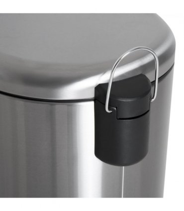 30L Pedal Bin, ?29.2 cm-Black/Silver