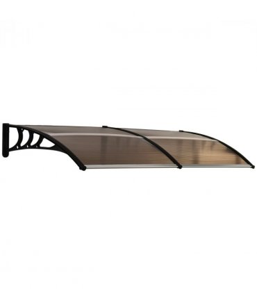 Polycarbonate Brown 75cm x 195cm x 23cm Clear Door Canopy Awning UV Protection
