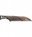 Polycarbonate Brown 75cm x 195cm x 23cm Clear Door Canopy Awning UV Protection