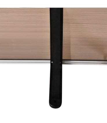 Polycarbonate Brown 75cm x 195cm x 23cm Clear Door Canopy Awning UV Protection