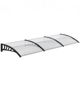 Front Door Canopy, Outdoor Awning, 300 x 100cm Rain Shelter Clear 300x100