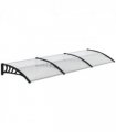 Front Door Canopy, Outdoor Awning, 300 x 100cm Rain Shelter Clear 300x100