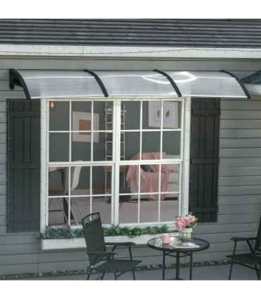 Front Door Canopy, Outdoor Awning, 300 x 100cm Rain Shelter Clear 300x100