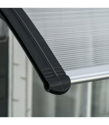 Front Door Canopy, Outdoor Awning, 300 x 100cm Rain Shelter Clear 300x100