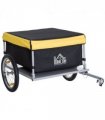 Steel Frame Bike Cargo Trailer Storage Cart Yellow