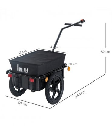Bike Trailer Stroller Cargo Trailer Black