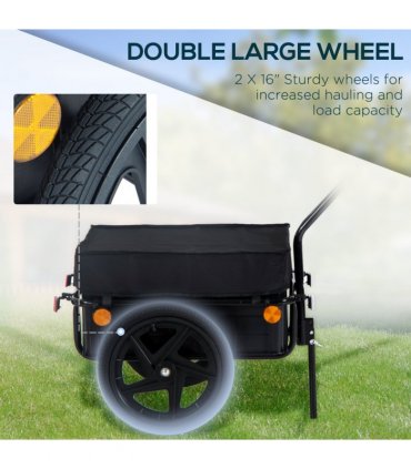 Bike Trailer Stroller Cargo Trailer Black