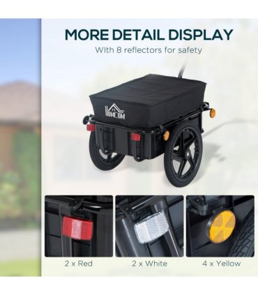 Bike Trailer Stroller Cargo Trailer Black