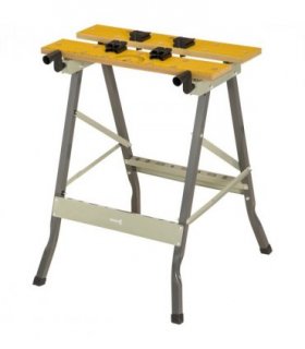 Work Bench Grey MDF 62.5cmx60.5cmx78.5cm 4-1 Work Bench, Saw Horse Clamp Table