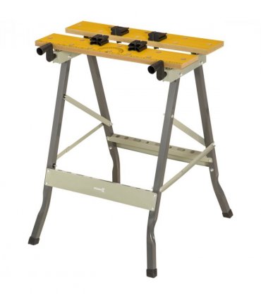 Work Bench Grey MDF 62.5cmx60.5cmx78.5cm 4-1 Work Bench, Saw Horse Clamp Table