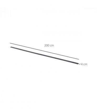 6ft 1.8m Sliding Wood Barn Door Stainless Steel Set Carbon Kits