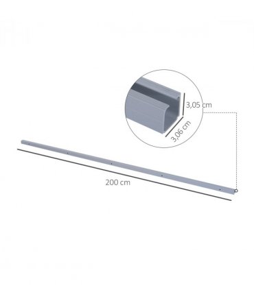 Rustic Sliding Door 6.5 ft Classic Kit Set 2000mm For Single Wooden