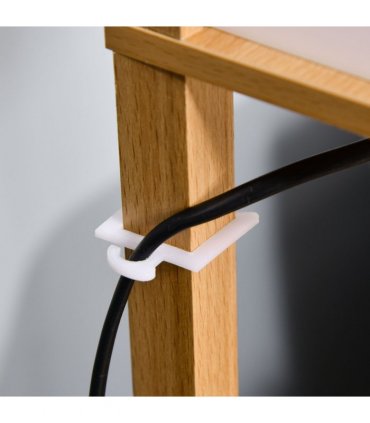 Floor Lamp 4-Tier Natural Beech wood 26cm x 26cm x 160cm Storage Shelf