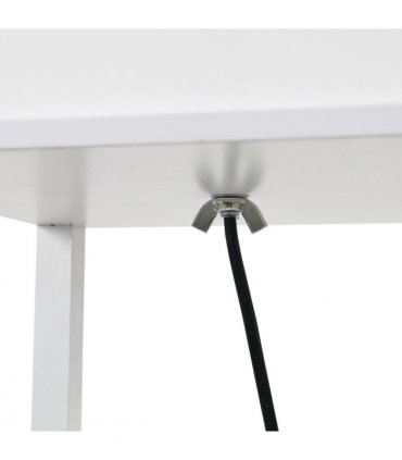 Floor Lamp White 26cm x 26cm x 160cm 4-Tier Floor Lamp with Storage Shelf