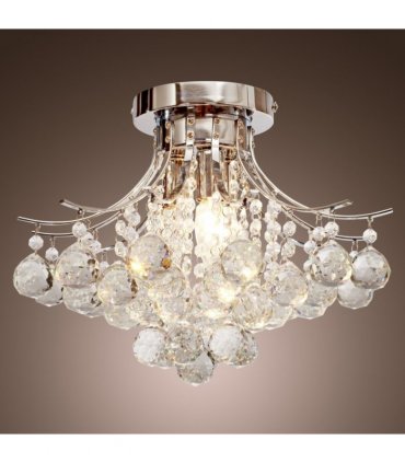 Ceiling Lighting Chandelier Modern K9 Crystal Transparent 40 x 28 H (cm)
