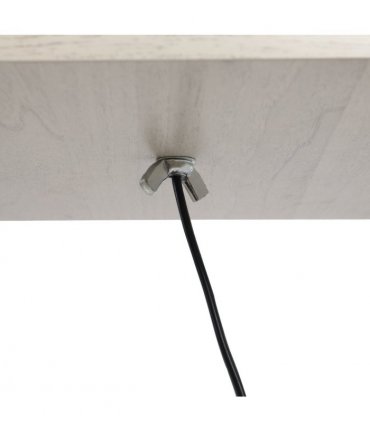 Floor Lamp 4-Tier White and Oak 26cm x 26cm x 160cm Solid MDF with Shelves