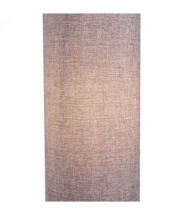 Floor Lamp Wooden Base, Linen Fabric Grey 120H cm x 15cm x 15cm Uplighter