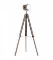 Floor Lamp, 65L, Wood/Bronze Colour, 140cm Height, Adjustable Angle