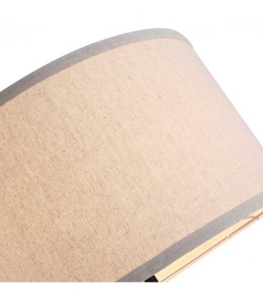 Wood Beige 45cm x 45cm x 152cm Rubber Wood Tripod Floor Lamp Beige
