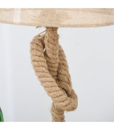 Hemp Rope Linen Shade Table Lamp Beige