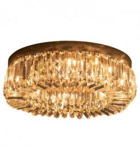 Crystal Ceiling Light Chandeliers Stainless Steel Pendant Silver