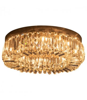Crystal Ceiling Light Chandeliers Stainless Steel Pendant Silver