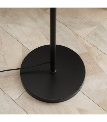 170cm Industrial 3-Light Floor Lamp, Dimmable Black