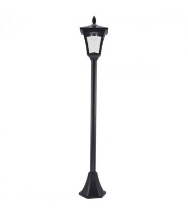 Outsunny Solar Powered Lamp Post, IP44, 18Lx18Wx160H cm-Black
