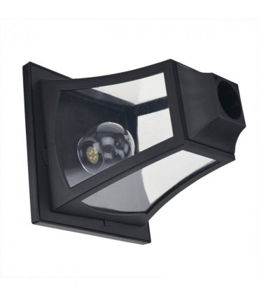 3-Solar Powered Lamp Post, IP44, 51.5Lx47Wx182.5H cm-Black
