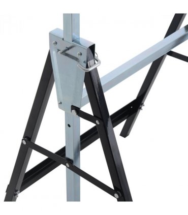 2xTelescopic Builders Trestle Work Bench-Black