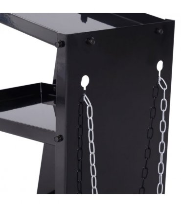 Welding Cart Welder Trolley Garage for Gas Bottle Wheels, Black