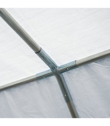 Gazebo Steel PE White 800L x 400W x 280Hcm 8m Garden Marquee Canopy Party