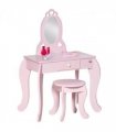 Kids Vanity Table & Stool Girls Dressing Set Make Up Desk with Mirror HOMCOM