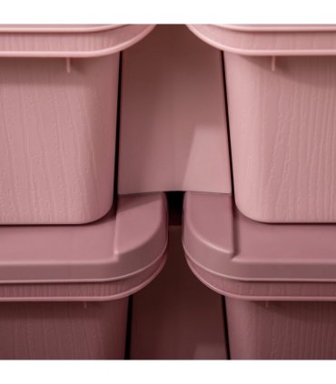 Kids Storage Unit Toy Box Vertical Dresser with Six Drawers - Pink HOMCOM