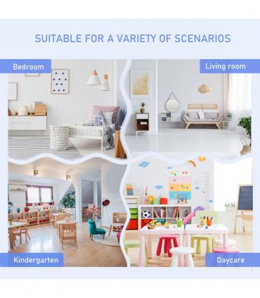 4-Piece Set Kids Wood Table Chair Bench Storage Function for 3 Years+ HOMCOM