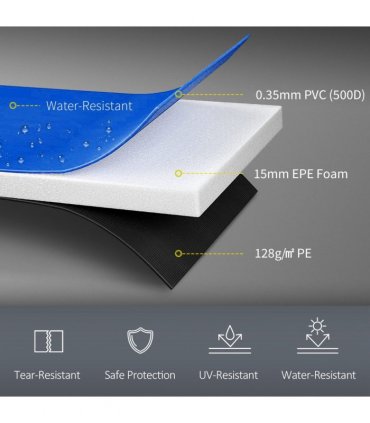 8FT Trampoline Pad PVC Replacement Safety Surround Spring Cover Padding