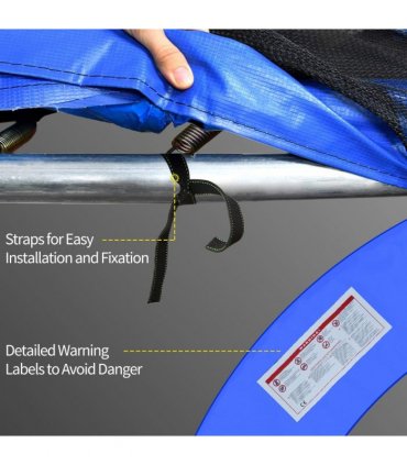 8FT Trampoline Pad PVC Replacement Safety Surround Spring Cover Padding