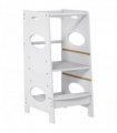 Kids Step Stool Toddler Kitchen Stool w/ Adjustable Standing Platform