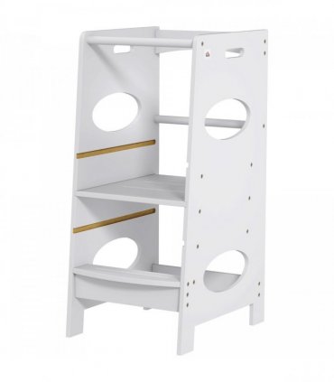 Kids Step Stool Toddler Kitchen Stool w/ Adjustable Standing Platform