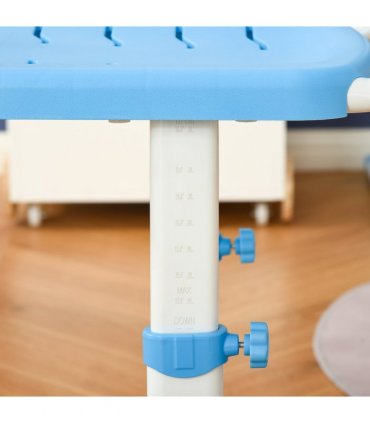 Kids Desk and Chair Set Adjustable Tiltable with Drawer Pen Slot Hook