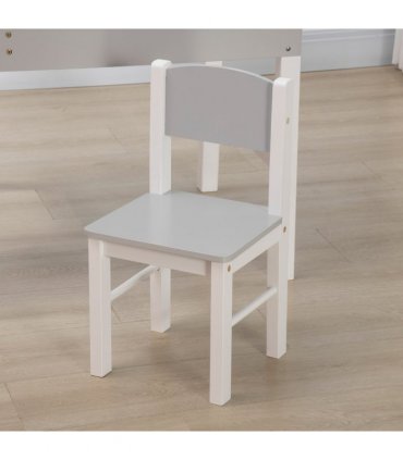 Kids Table and Chair Set Toddler Desk and Chair Set w/ Storage - Grey