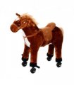 Child Boys Walking Horse Riding Toy Plush Walk Pony Wheels Sound