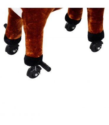 Child Boys Walking Horse Riding Toy Plush Walk Pony Wheels Sound