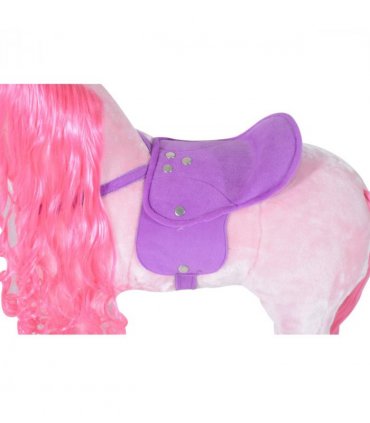 Child Mechanical Walking Ride on Horse Toy Plush Walk Pony Sound