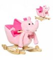 Rocking Horse Pink 60L x 35W x 45H cm 2-in-1 Baby Ride On Elephant