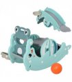 3-in-1 Baby Rocking Horse Portable Slide Basketball Hoop, Age 3-5 HOMCOM